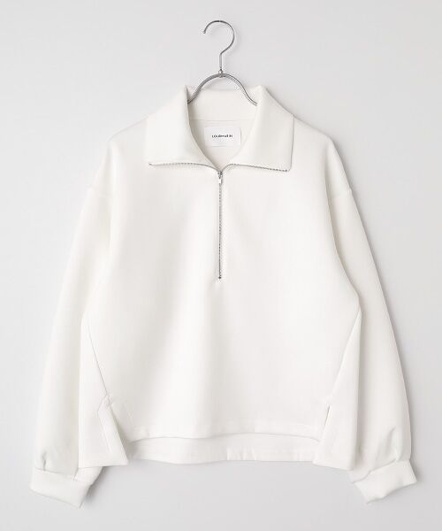 LOGEMENT DE CLAIRE / ロジュモンドクレール その他トップス | 【LOURMARIN】ハーフジッププルオーバー（ホワイト）