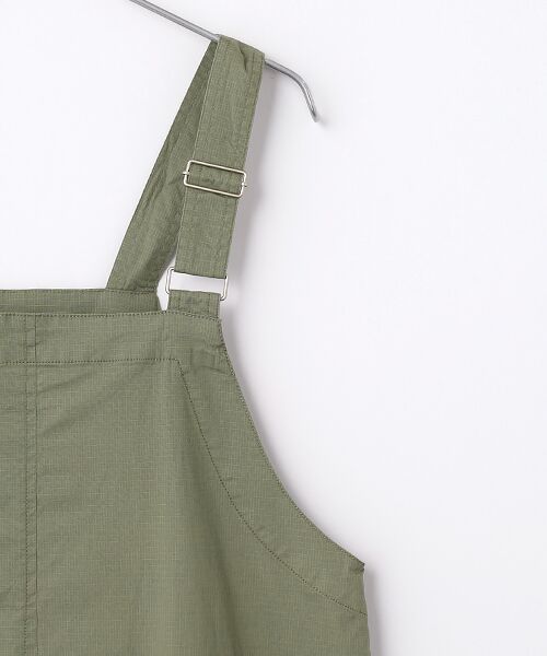 LOGEMENT DE CLAIRE / ロジュモンドクレール ロング・マキシ丈ワンピース | 【リップストップボックスジャンパースカート】 | 詳細3