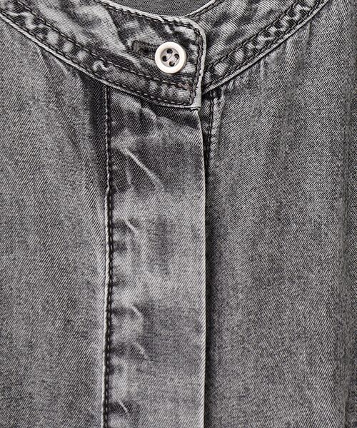 LOGEMENT DE CLAIRE / ロジュモンドクレール シャツ・ブラウス | 【パウダーデニムバンドカラーシャツ】 | 詳細7