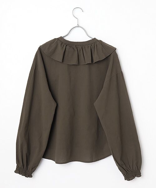 LOGEMENT DE CLAIRE / ロジュモンドクレール シャツ・ブラウス | 【ドライボイルフリルカラーブラウス】 | 詳細3