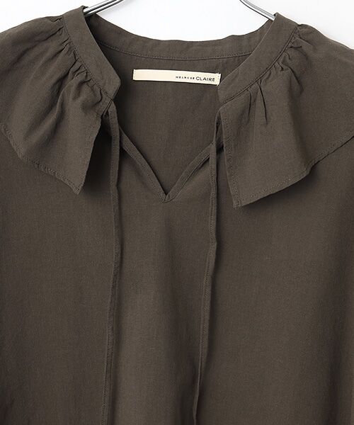 LOGEMENT DE CLAIRE / ロジュモンドクレール シャツ・ブラウス | 【ドライボイルフリルカラーブラウス】 | 詳細6