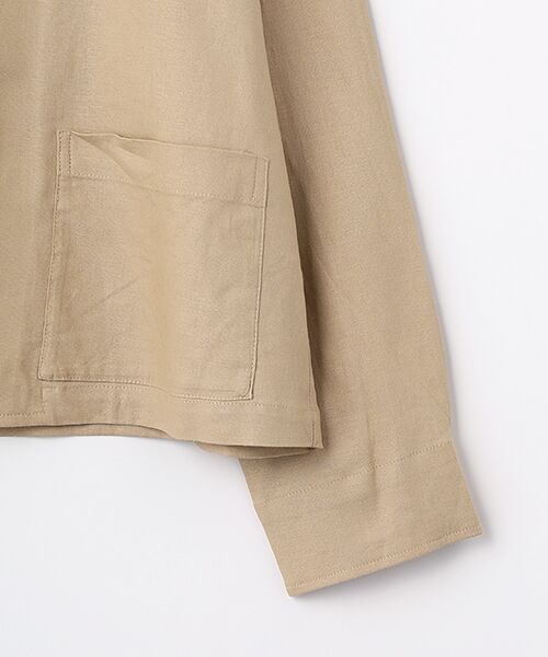 LOGEMENT DE CLAIRE / ロジュモンドクレール ノーカラージャケット | 【リネンレーヨンカラーレスVジャケット】 | 詳細3