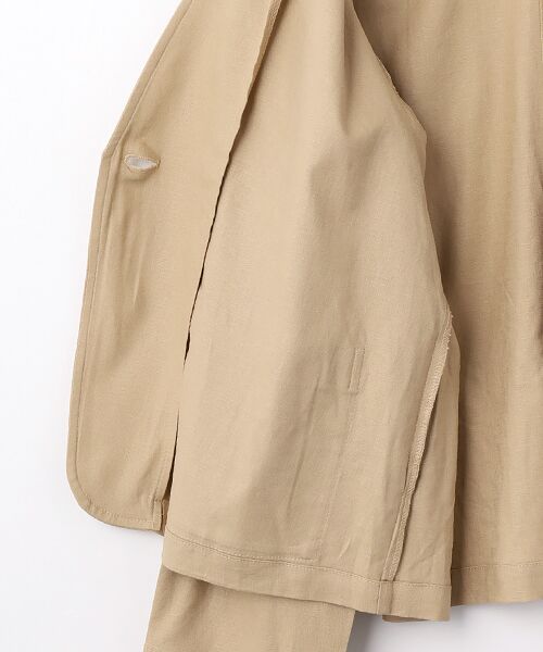 LOGEMENT DE CLAIRE / ロジュモンドクレール ノーカラージャケット | 【リネンレーヨンカラーレスVジャケット】 | 詳細4