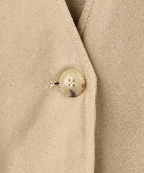 LOGEMENT DE CLAIRE / ロジュモンドクレール ノーカラージャケット | 【リネンレーヨンカラーレスVジャケット】 | 詳細5