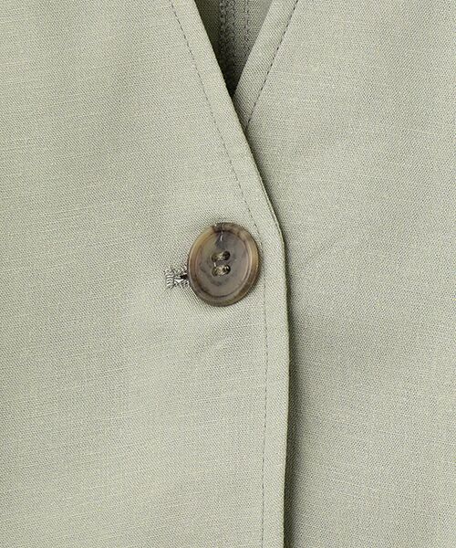 LOGEMENT DE CLAIRE / ロジュモンドクレール ノーカラージャケット | 【リネンレーヨンカラーレスVジャケット】 | 詳細6