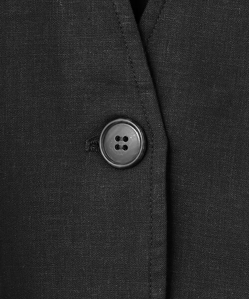 LOGEMENT DE CLAIRE / ロジュモンドクレール ノーカラージャケット | 【リネンレーヨンカラーレスVジャケット】 | 詳細7