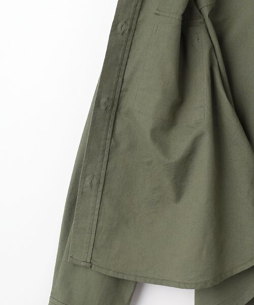 LOGEMENT DE CLAIRE / ロジュモンドクレール ノーカラージャケット | 【綿麻クルーシャツジャケット】 | 詳細5