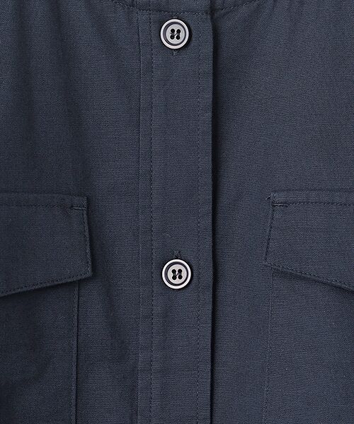 LOGEMENT DE CLAIRE / ロジュモンドクレール ノーカラージャケット | 【綿麻クルーシャツジャケット】 | 詳細7