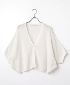 LOGEMENT DE CLAIRE / ロジュモンドクレール カーディガン・ボレロ | 【メッシュ地柄コットンドルマンカーディガン】