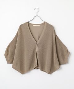 LOGEMENT DE CLAIRE / ロジュモンドクレール カーディガン・ボレロ | 【メッシュ地柄コットンドルマンカーディガン】