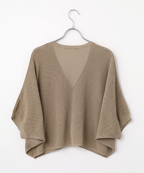 LOGEMENT DE CLAIRE / ロジュモンドクレール カーディガン・ボレロ | 【メッシュ地柄コットンドルマンカーディガン】 | 詳細2
