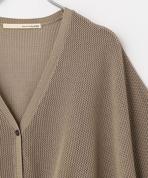 LOGEMENT DE CLAIRE / ロジュモンドクレール カーディガン・ボレロ | 【メッシュ地柄コットンドルマンカーディガン】 | 詳細3