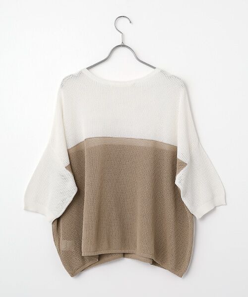 LOGEMENT DE CLAIRE / ロジュモンドクレール ニット・セーター | 【バイカラーワイドシルエットニットプルオーバー】 | 詳細1