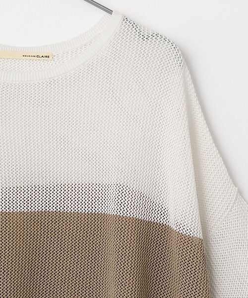LOGEMENT DE CLAIRE / ロジュモンドクレール ニット・セーター | 【バイカラーワイドシルエットニットプルオーバー】 | 詳細2