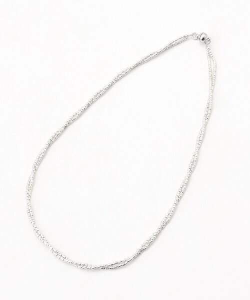 LOGEMENT DE CLAIRE / ロジュモンドクレール ネックレス・ペンダント・チョーカー | 【ビーズマグネットネックレス】（シルバー）