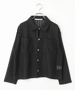 LOGEMENT DE CLAIRE / ロジュモンドクレール シャツ・ブラウス | 【ラッセルレース襟付きカットソーカーディガン】