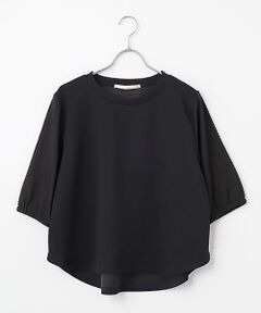 LOGEMENT DE CLAIRE / ロジュモンドクレール カットソー | 【異素材バルーンスリーブカットプルオーバー】