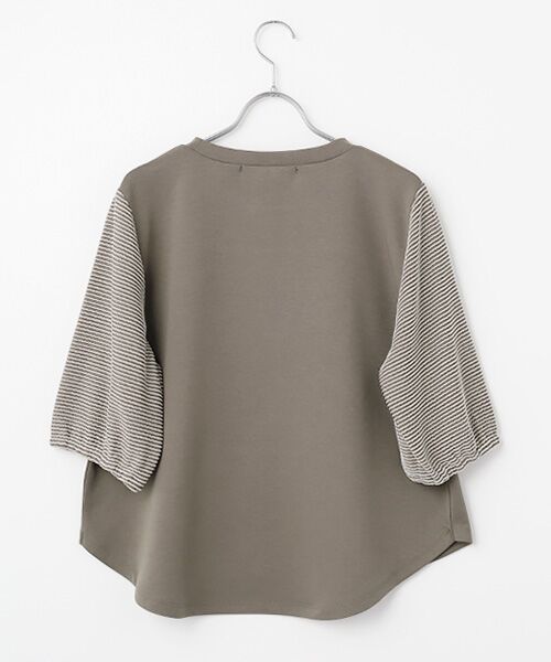 LOGEMENT DE CLAIRE / ロジュモンドクレール カットソー | 【異素材バルーンスリーブカットプルオーバー】 | 詳細2