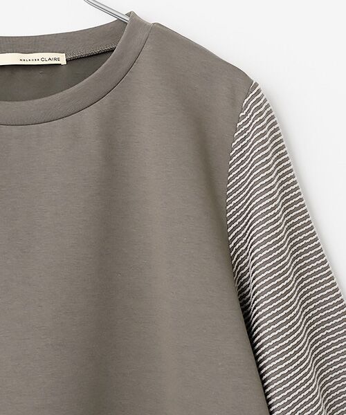 LOGEMENT DE CLAIRE / ロジュモンドクレール カットソー | 【異素材バルーンスリーブカットプルオーバー】 | 詳細3