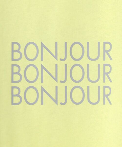 LOGEMENT DE CLAIRE / ロジュモンドクレール カットソー | 【コットン天竺BONJOURロゴプリントTシャツ】 | 詳細2