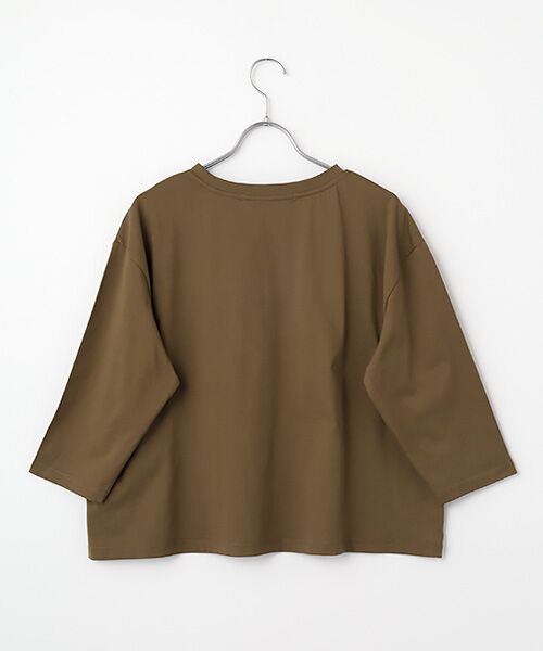 LOGEMENT DE CLAIRE / ロジュモンドクレール カットソー | 【コットン天竺BONJOURロゴプリントTシャツ】 | 詳細3