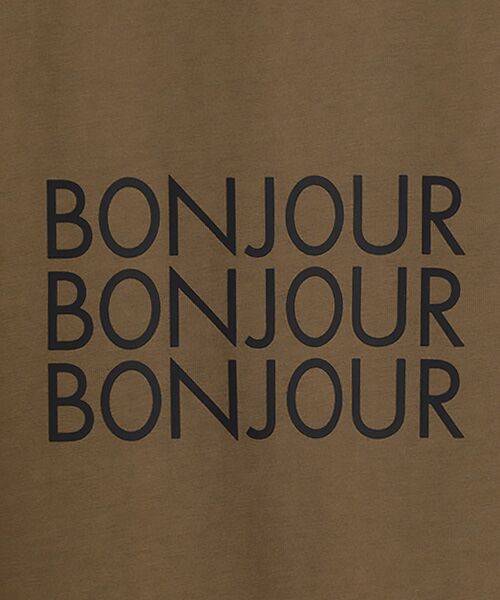 LOGEMENT DE CLAIRE / ロジュモンドクレール カットソー | 【コットン天竺BONJOURロゴプリントTシャツ】 | 詳細6
