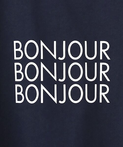 LOGEMENT DE CLAIRE / ロジュモンドクレール カットソー | 【コットン天竺BONJOURロゴプリントTシャツ】 | 詳細7