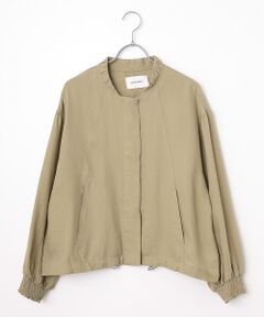 LOGEMENT DE CLAIRE / ロジュモンドクレール ブルゾン | 【LOURMARIN】レーヨン麻ギャザーブルゾン