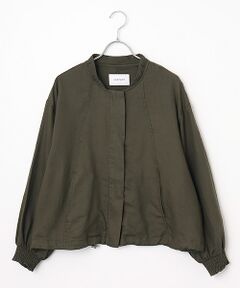 LOGEMENT DE CLAIRE / ロジュモンドクレール ブルゾン | 【LOURMARIN】レーヨン麻ギャザーブルゾン