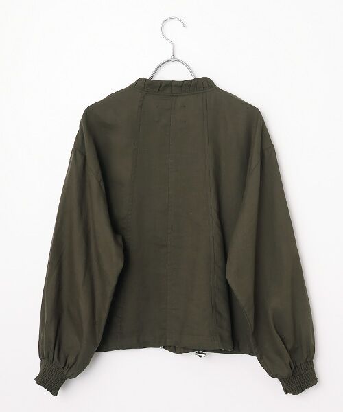 LOGEMENT DE CLAIRE / ロジュモンドクレール ブルゾン | 【LOURMARIN】レーヨン麻ギャザーブルゾン | 詳細4