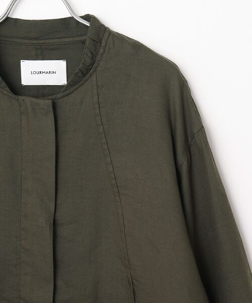 LOGEMENT DE CLAIRE / ロジュモンドクレール ブルゾン | 【LOURMARIN】レーヨン麻ギャザーブルゾン | 詳細5