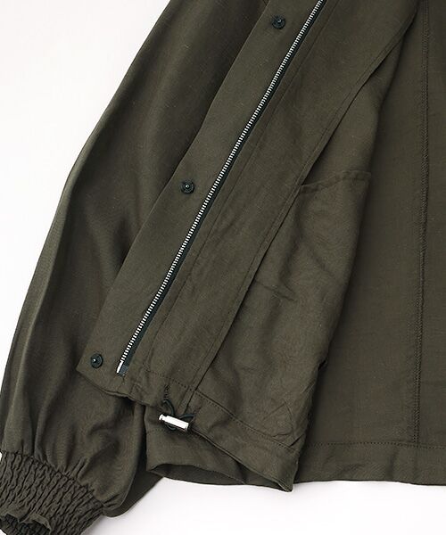 LOGEMENT DE CLAIRE / ロジュモンドクレール ブルゾン | 【LOURMARIN】レーヨン麻ギャザーブルゾン | 詳細8