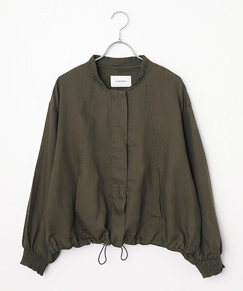 LOGEMENT DE CLAIRE / ロジュモンドクレール ブルゾン | 【LOURMARIN】レーヨン麻ギャザーブルゾン | 詳細9