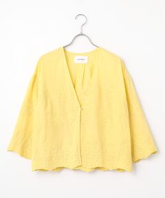 LOGEMENT DE CLAIRE / ロジュモンドクレール その他アウター | 【LOURMARIN】Vネックレース羽織り