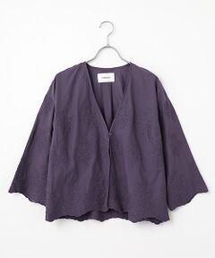 LOGEMENT DE CLAIRE / ロジュモンドクレール その他アウター | 【LOURMARIN】Vネックレース羽織り