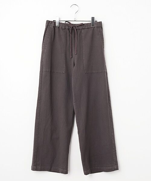 LOGEMENT DE CLAIRE / ロジュモンドクレール その他パンツ | イージーベイカーストレートパンツ（チャコールグレー）