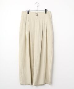 LOGEMENT DE CLAIRE / ロジュモンドクレール その他パンツ | タックストレートパンツ