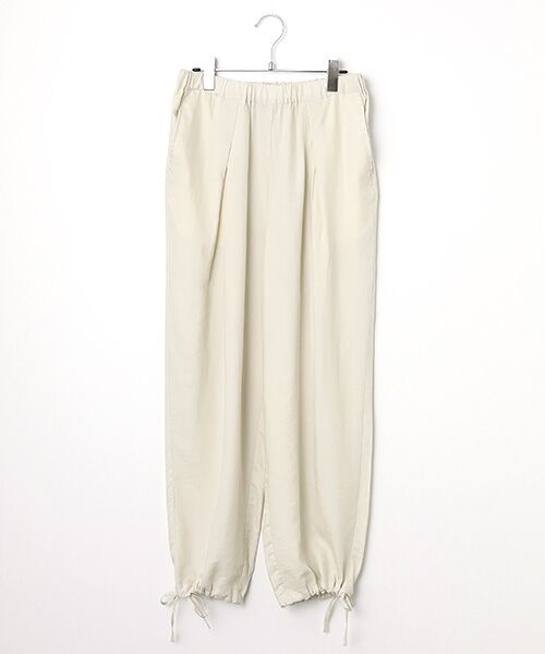 LOGEMENT DE CLAIRE / ロジュモンドクレール その他パンツ | 【LOURMARIN】レーヨン麻ギャザーバレルパンツ（ライトベージュ）