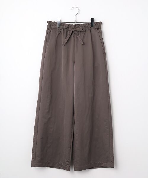 LOGEMENT DE CLAIRE / ロジュモンドクレール その他パンツ | 【LOURMARIN】ウエストフリルイージーパンツ（グレー）
