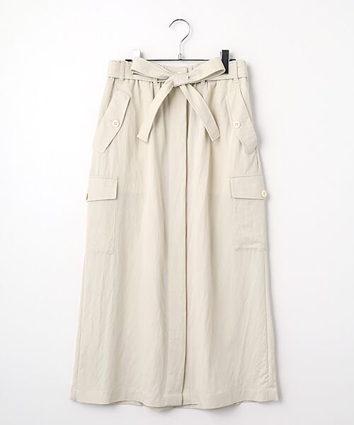 LOGEMENT DE CLAIRE / ロジュモンドクレール ロング・マキシ丈スカート | カーゴロングスカート（キナリ）