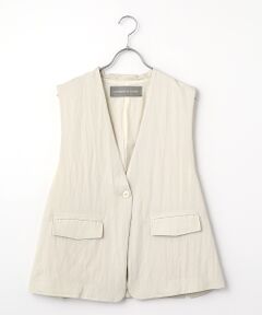 LOGEMENT DE CLAIRE / ロジュモンドクレール ベスト | ポケット付きVネックジレ