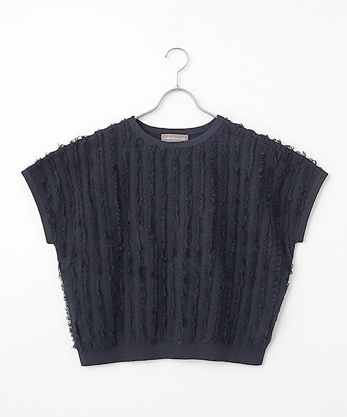 LOGEMENT DE CLAIRE / ロジュモンドクレール ニット・セーター | フリンジニット（ダークネイビー）