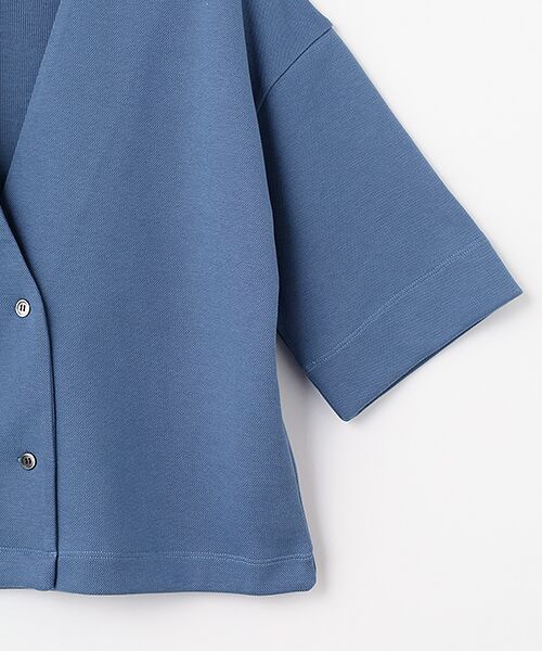 LOGEMENT DE CLAIRE / ロジュモンドクレール カーディガン・ボレロ | ダブル6分袖カーディガン | 詳細4