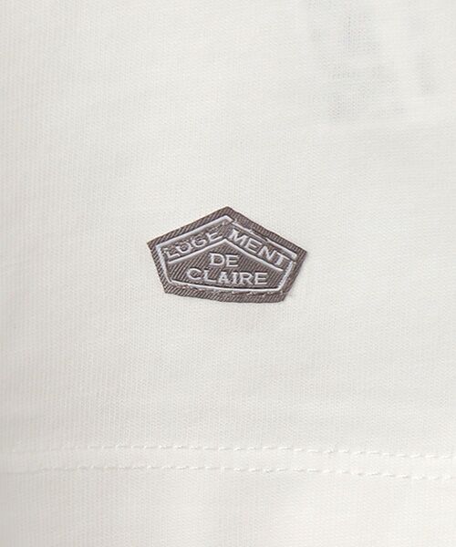 LOGEMENT DE CLAIRE / ロジュモンドクレール カットソー | 5分袖モックネックTシャツ | 詳細1