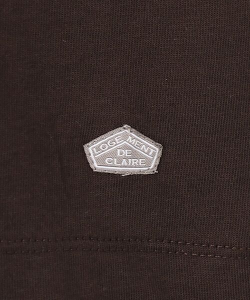 LOGEMENT DE CLAIRE / ロジュモンドクレール カットソー | 5分袖モックネックTシャツ | 詳細7