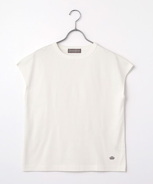 LOGEMENT DE CLAIRE / ロジュモンドクレール カットソー | フレンチスリーブTシャツ（オフホワイト）