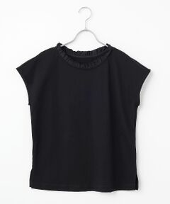 LOGEMENT DE CLAIRE / ロジュモンドクレール カットソー | 【LOURMARIN】フリル付きフレンチプルオーバー