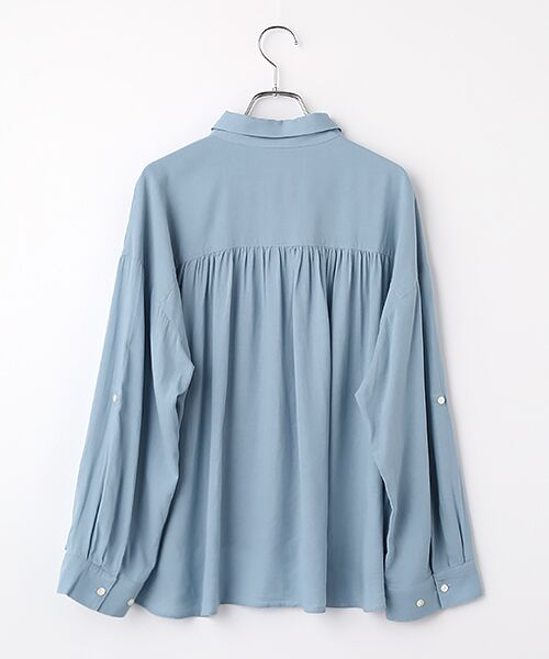 LOGEMENT DE CLAIRE / ロジュモンドクレール シャツ・ブラウス | 【レーヨンリネンボイルオーバーシャツ】 | 詳細2