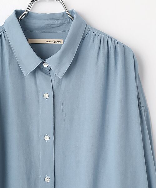LOGEMENT DE CLAIRE / ロジュモンドクレール シャツ・ブラウス | 【レーヨンリネンボイルオーバーシャツ】 | 詳細3