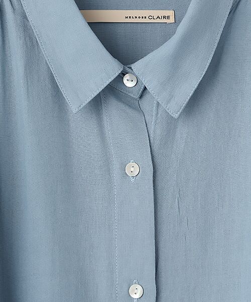LOGEMENT DE CLAIRE / ロジュモンドクレール シャツ・ブラウス | 【レーヨンリネンボイルオーバーシャツ】 | 詳細5